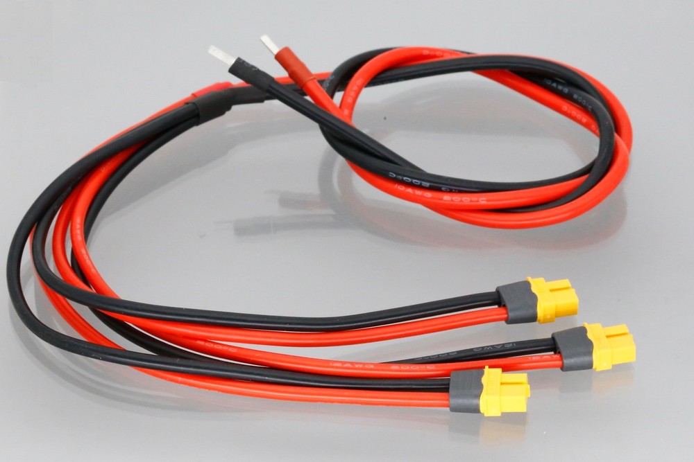 Blade Pin Terminal to 3 XT60 DC Output Cable For BLUETTI Solar Charge Controller