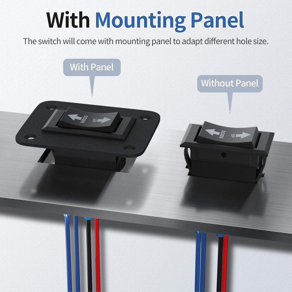 DaierTek UP Down Momentary Reverse Polarity Switch 12V 30A DPDT UP-DOWN