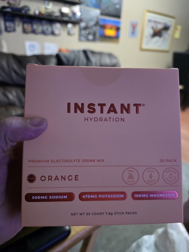 Instant Hydration Premium Electrolyte Drink Mix - Orange - 30 Packets