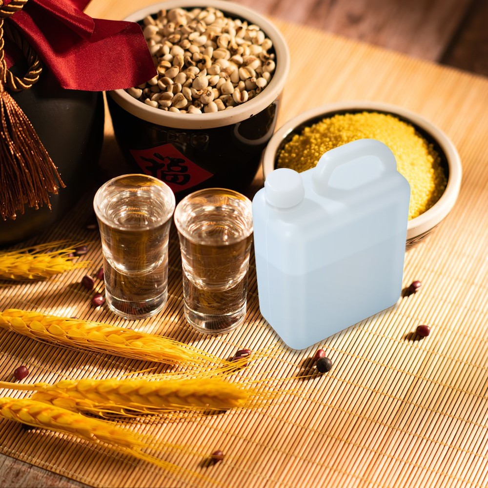 2 Pcs Fermentation Container Glass Oil Bottle Dispenser Liquid Storage