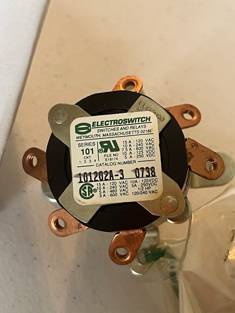 New Surplus In Box Electroswitch Rotary Switch 101202A-3