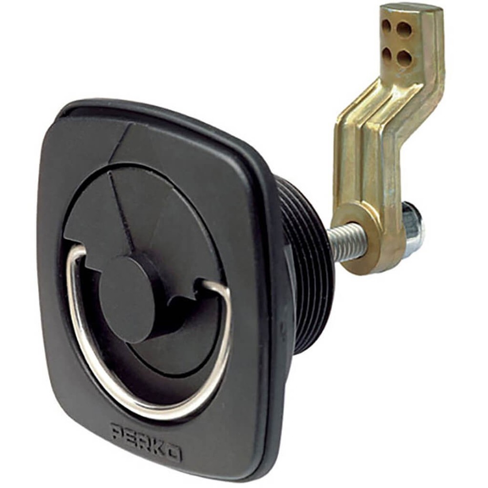 Perko Flush Latch with  Offset Cam Bar Black Finish