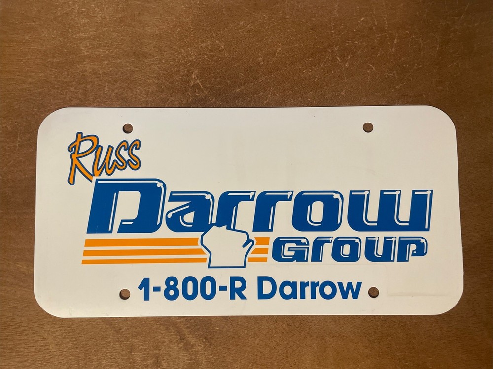 Russ Darrow Group Wisconsin License Plate Booster Thin Plastic