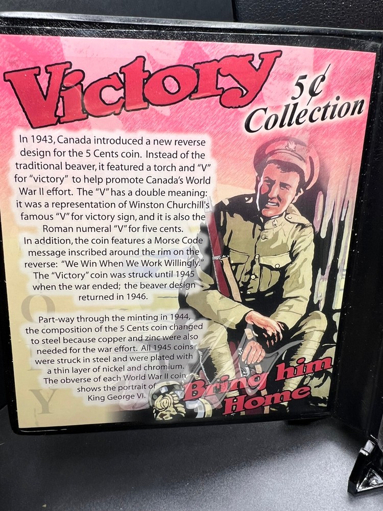Canada First Commenmorative Mint Victory Nickle 4 coin set 2005