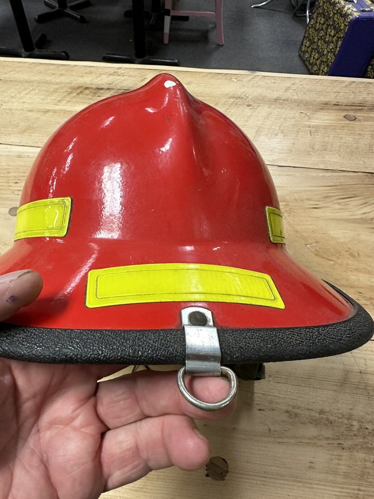 Vintage Traditional Firefighter Helmet Red 2H