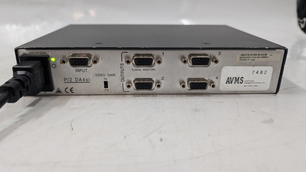 Extron P/2 DA4xi VGA Distribution Amplifier *READ DESCRIPTION* EB-19958