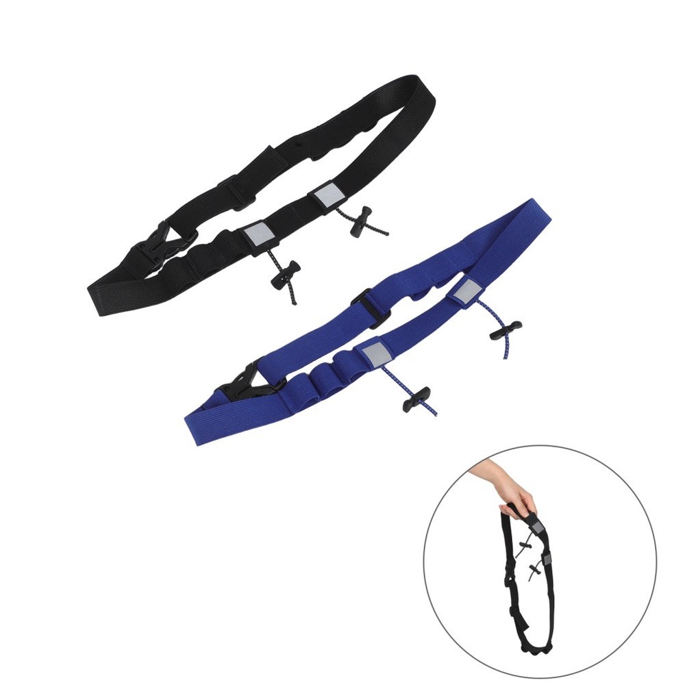 2 Pcs Runners Bib Holder Marathon Elastic Running Belt Adjustable