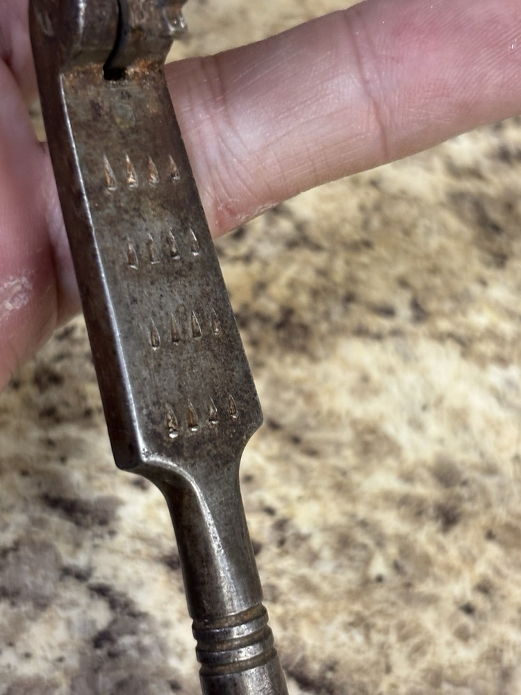 Antique Double Hinge Reversible Cast Iron Nutcracker 11" Long