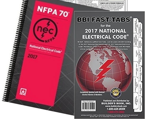 NFPA 70 National Electrical Code NEC 2017 SPIRAL ,FAST TAB with Quick Card