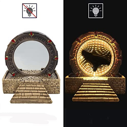 Figure Time Tunnel Infinity Mirror Merchandise Night Light Table Lamp Desktop