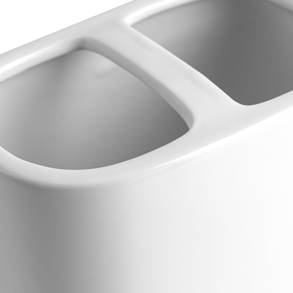 Mainstays Basic Rich Black Ceramic Toothbrush Holder for Adults