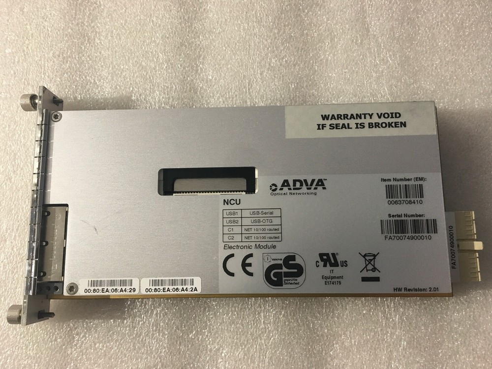 ADVA OPTICAL NETWORKS p/n 0063708410 NCU