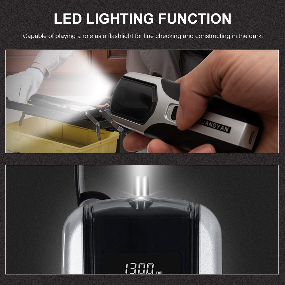 Handheld Optical Power Meter -70~+3dBm Rechargeable Optical Power Tester