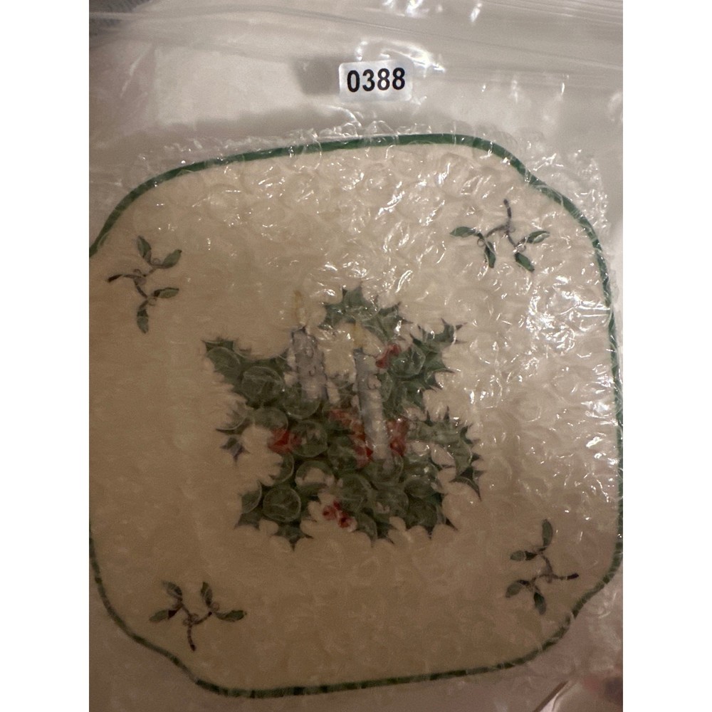 Spode 2005 Replacement square Decorating Tree World Christmas small 6" plate
