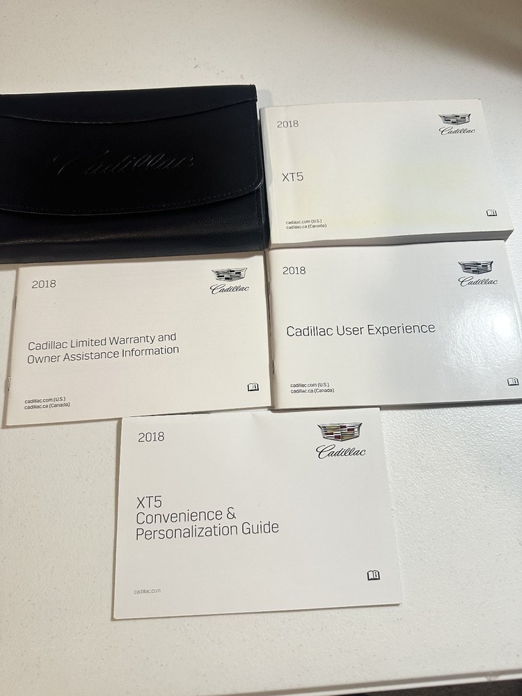 2018 Cadillac XT5 Owner Manual Set