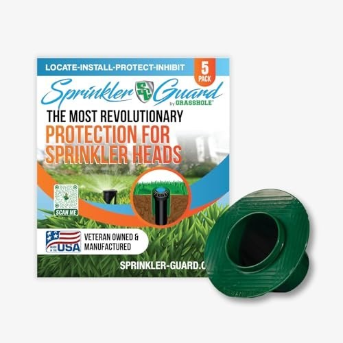 Grasshole Sprinkler Head Guard Protector 5 Pack Plastic