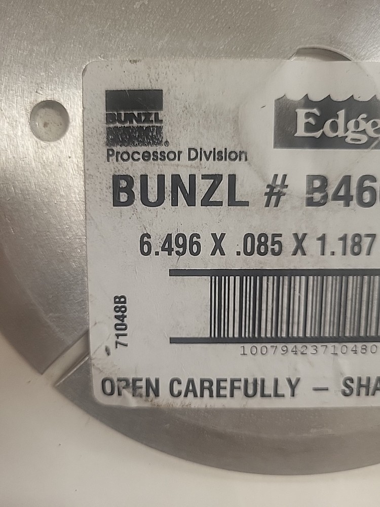 Bunzl EdgeMaster Hyde Circular Processing Blade 8" Dia x 040" Thickness