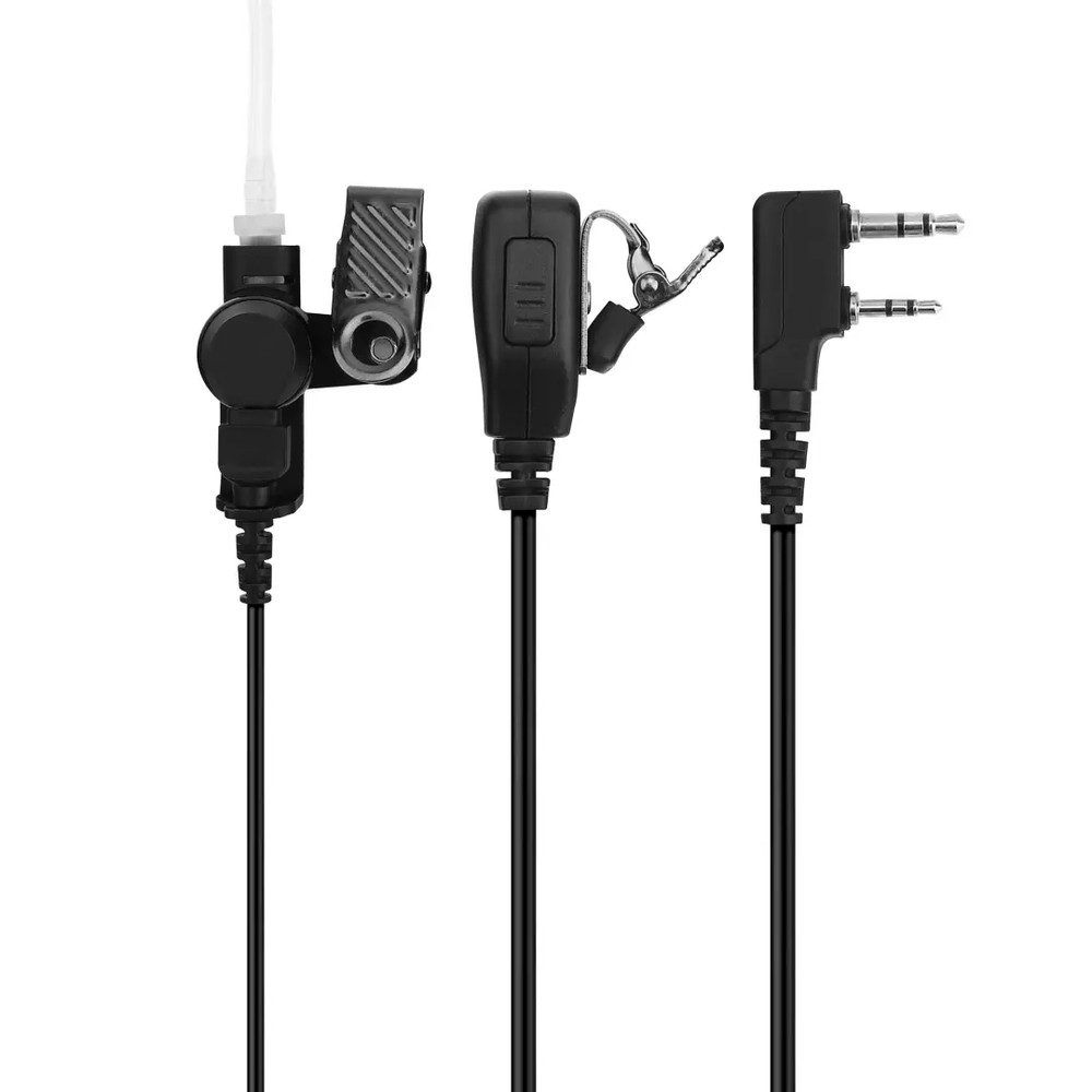 Commountain Earpiece with PTT/Mic Compatible for Kenwood Baofeng SAMCOM BTECH