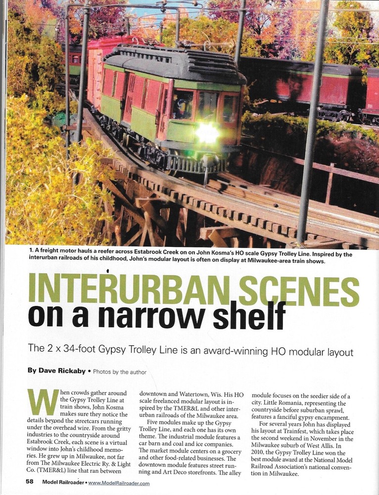 Model Railroader April 2013 River Canyon Santa Fe Layout Scratchbuilt Structutes