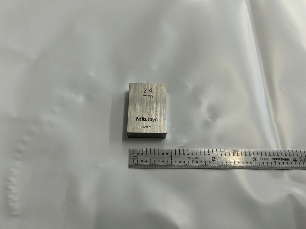 24mm Mitutoyo Steel Rectangular Gauge Gage Block