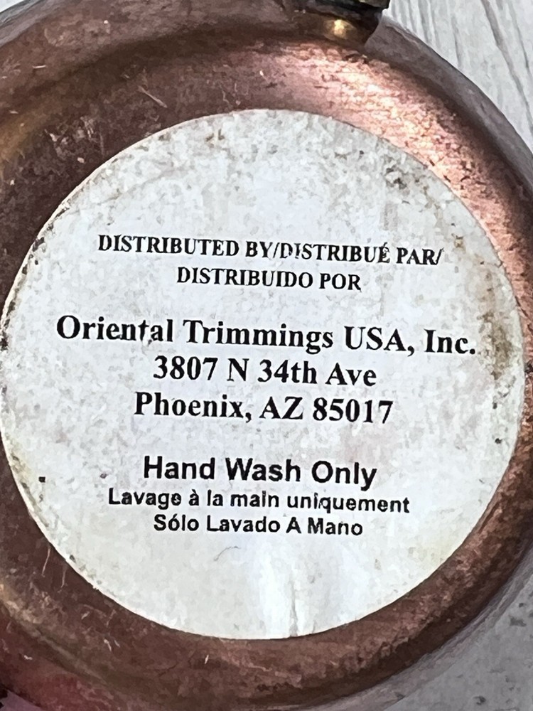 Mini Copper Cup rotary metal dial 2” Tall