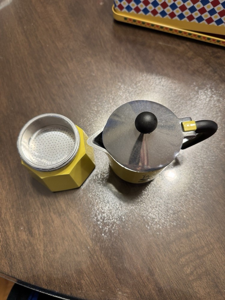 NewMissingBox - Bialetti Rainbow Coffeemaker, Yellow, 3 Cups