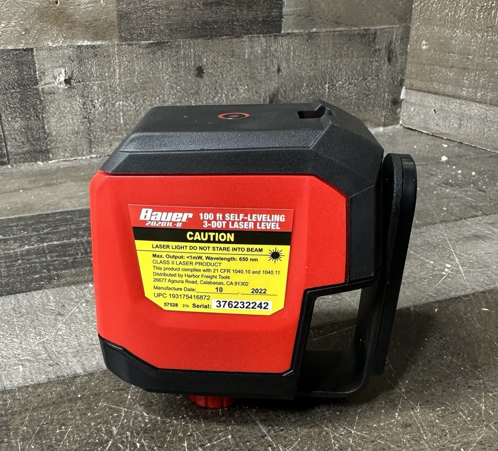 BAUER 100 ft. Self-Leveling 3-Dot Laser Level 20201L-B 57528