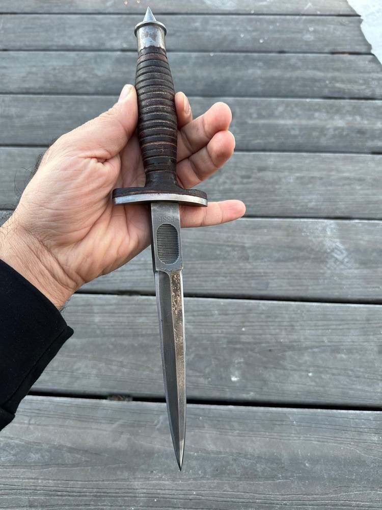 Fairbairn Skyes BRITISH ARMY COMMANDO Double Edge Dagger Knife 2ND PATTERN