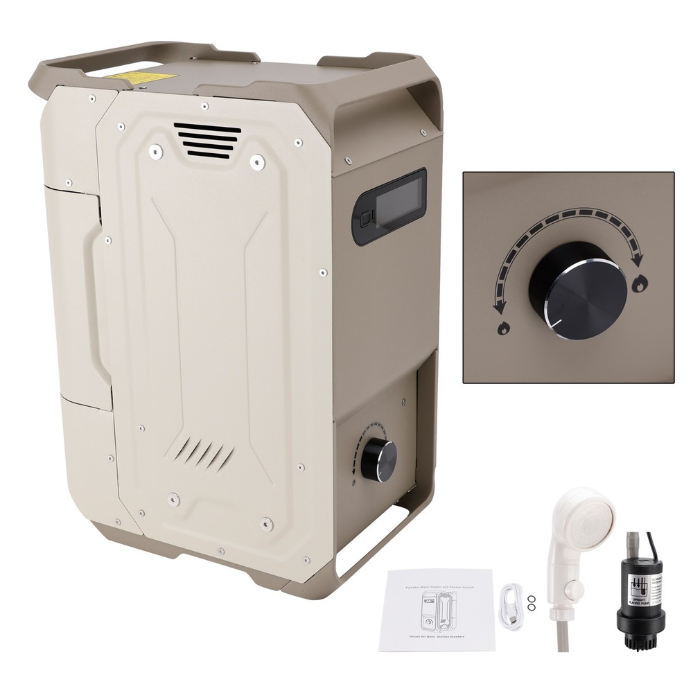 Portable Water Heater For RV Camping 7800mAh 3.3h Rechargeable Camping Cleaning