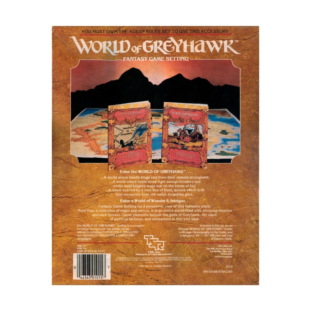 TSR Greyhawk World of Greyhawk Fair/VG+