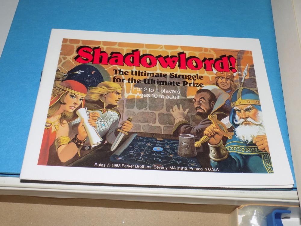 Shadowlord Board Game Parker Brothers Complete Ultimate Struggle Ultimate Prize!