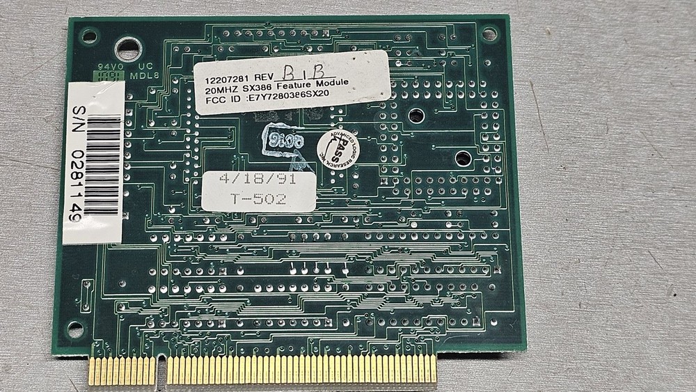 Intel 386SX-20 Accelerator Card Feature Module Advance Logic Research