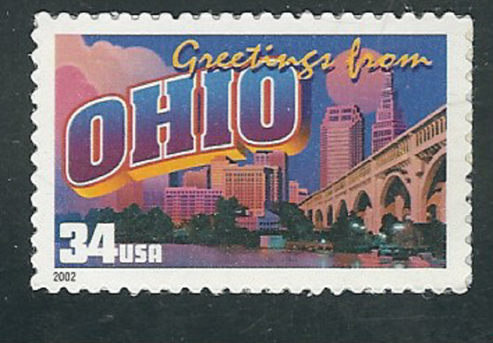 Scott #3595...34 Cent...Greetings From  Ohio...2 Stamps