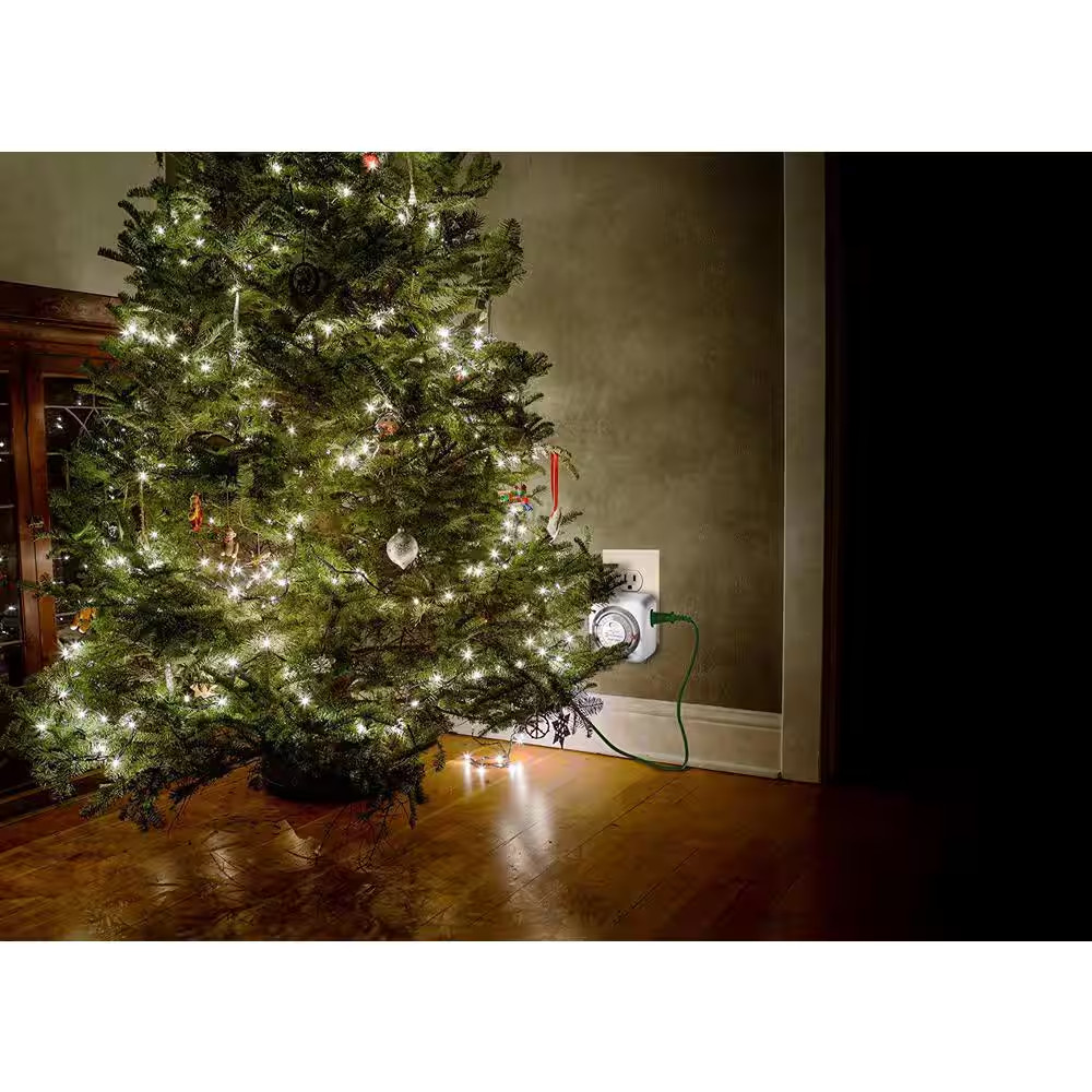 15 Amp 24-Hour Indoor Plug-In Timer, White