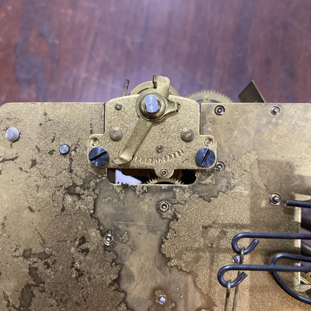 Henry Coehler 001942 Mantle Clock Movement Strike Side Working