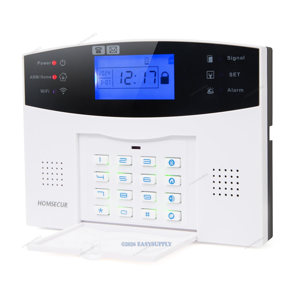 HOMSECUR Wireless &wired WIFI 4G Home Security Alarm System IOS/Android APP