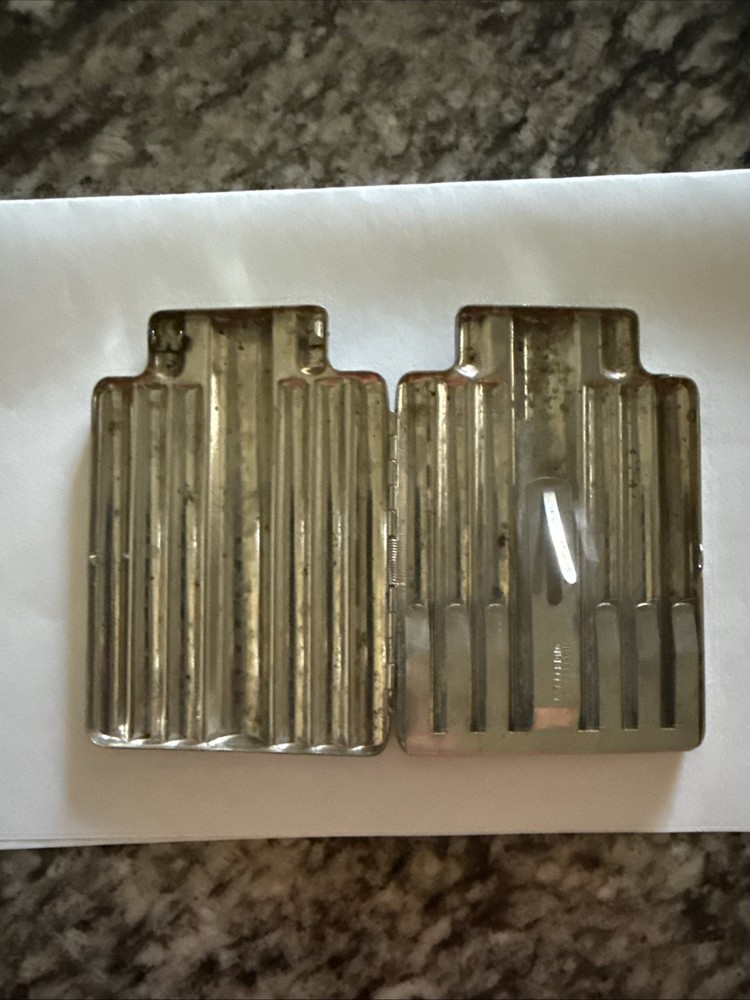 German Silver Art Deco Admiral Syringe Holder