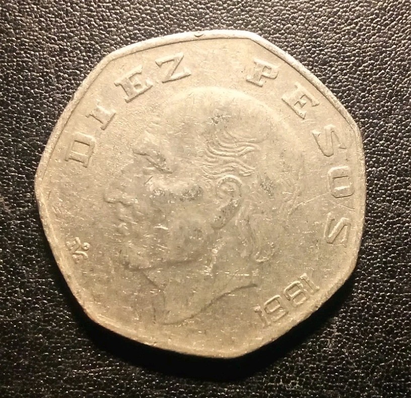 1981 Mexico 10 Pesos Coin