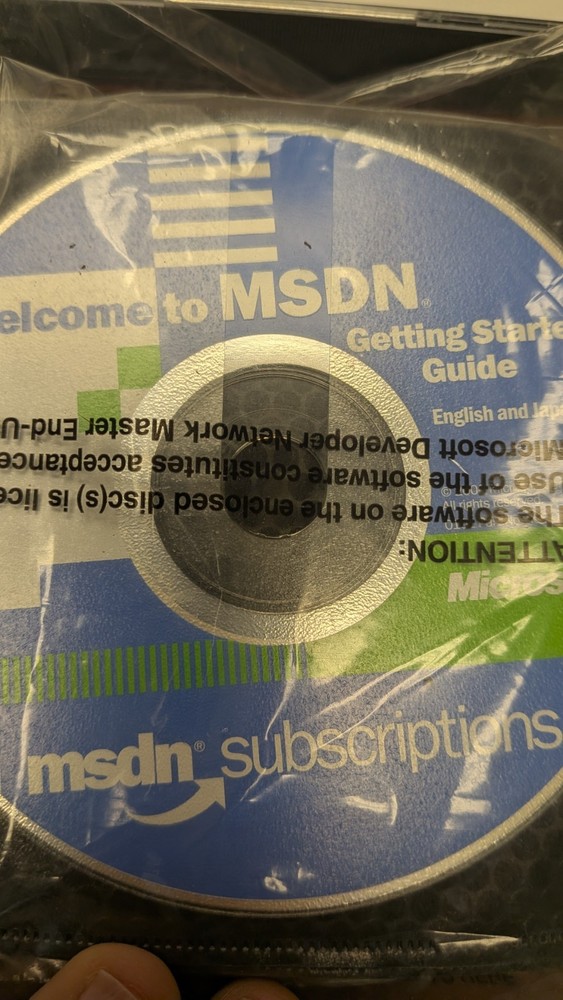 Microsoft MSDN Subscription Library January 2001 Complete Shipment Whistler
