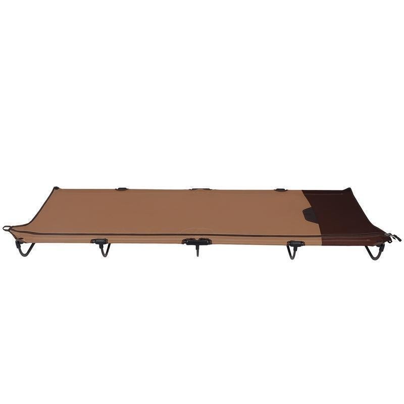 Compact Zipper Cot Quick Setup Steel Frame Portable Folding Camping Sleeping Bed