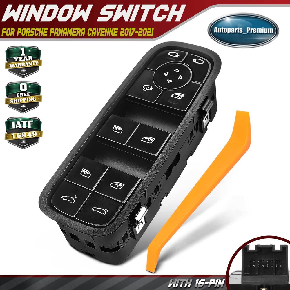 Power Window Switch for Porsche Panamera 2017-2020 Cayenne 2018-2021 Front Left