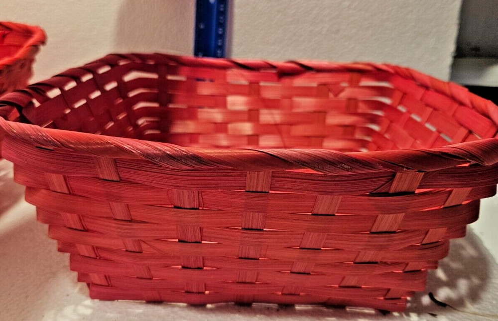 Festive Decorative Red Baskets (2)