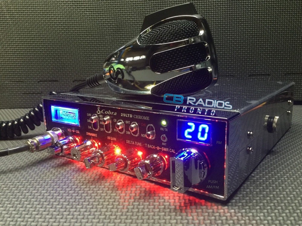 Cobra 29 LTD Chrome - RED NITRO LED LIGHT RINGS + PERFORMANCE TUNED + ECHO