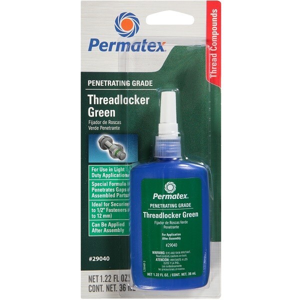 Permatex® 29040 - 36ml Penetrating Grade Threadlocker Green