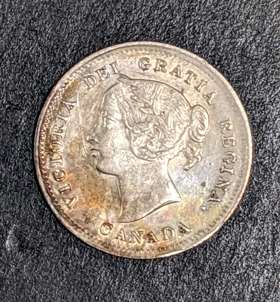1898 Canada 5 Cent Silver Victoria
