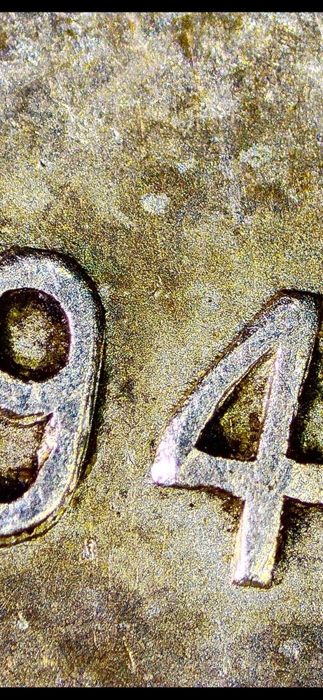 1940 Dubled 194 Canadian dime error