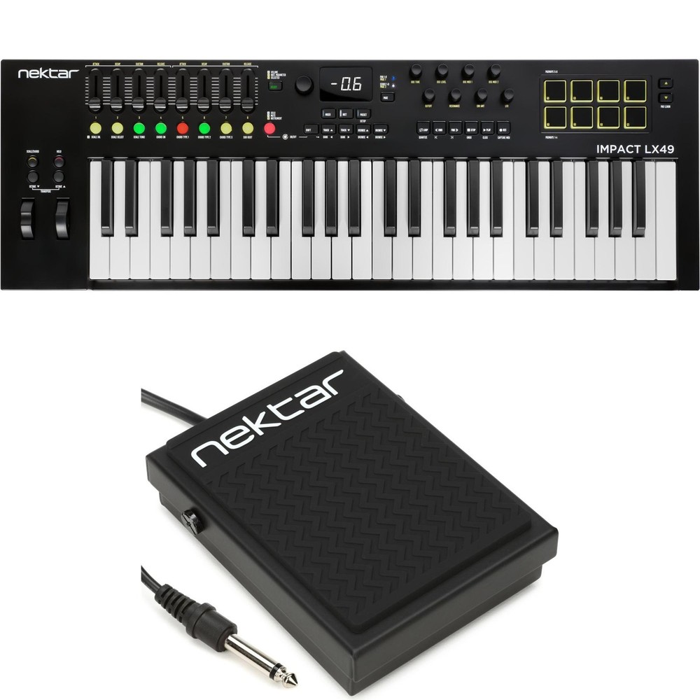 Nektar Impact LX49 mk3 MIDI Controller with Footswitch Pedal