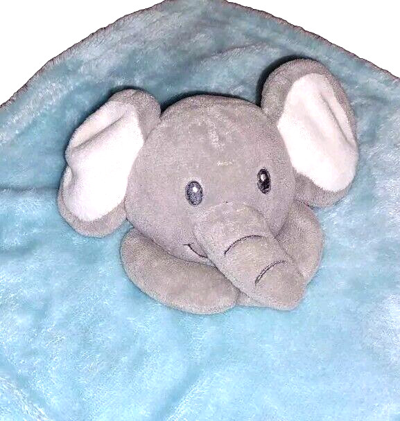 Apparel Home Textiles Gray ELEPHANT Blue Soft Plush Security Blanket Lovey 2016