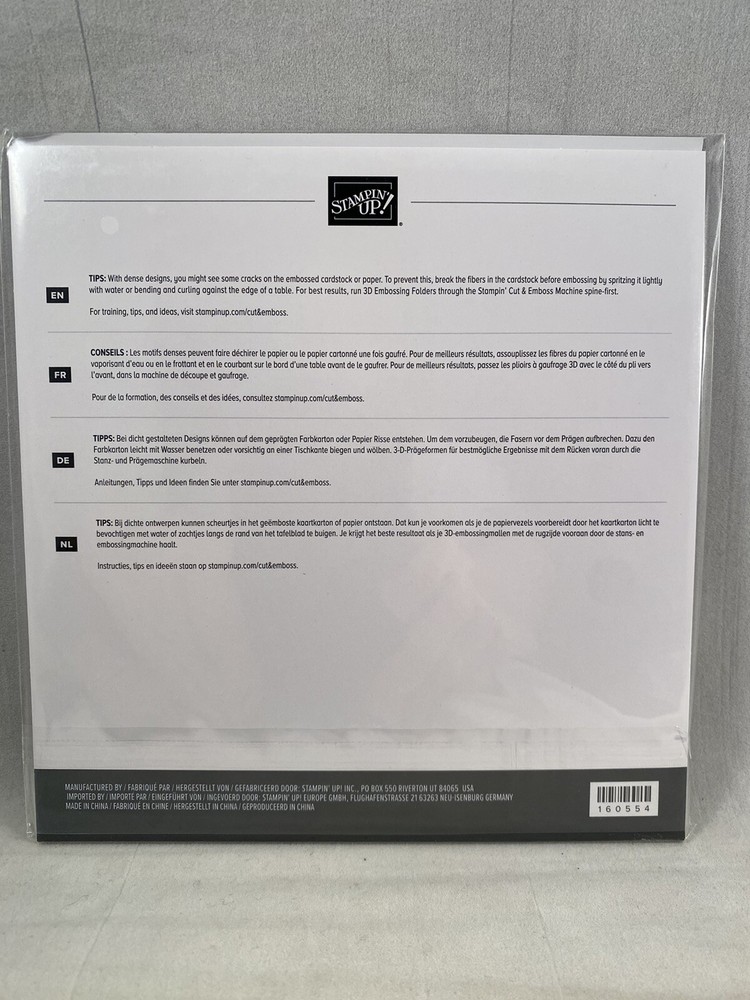 RAINDROPS Embossing Folder Stampin Up New Background A24