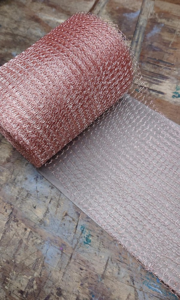 Copper Mesh Rodent Control 100% Pure Copper Wool for Slugs Snail Mice Control